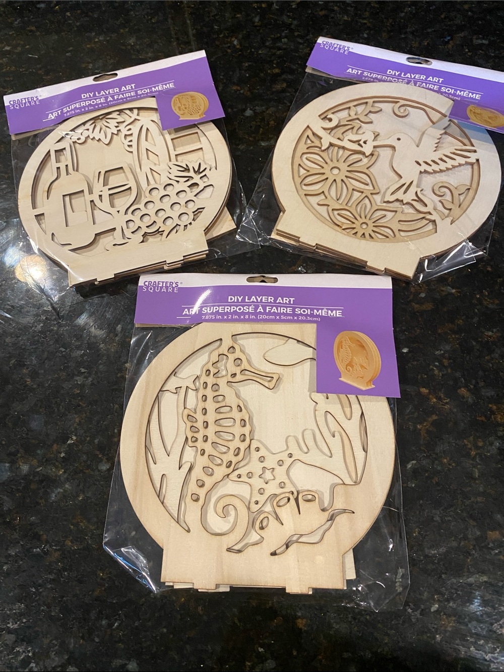 NWT Set of 3 DIY Layer Art Kits